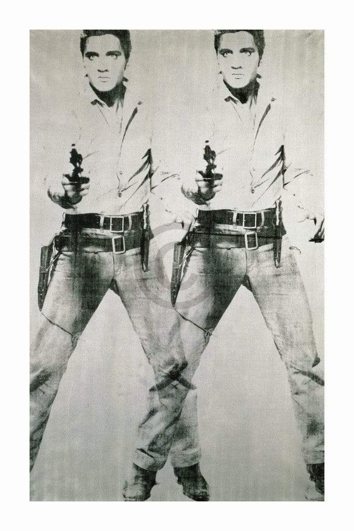 Kunstdruk Andy Warhol - Elvis 1963 Double 60x90cm