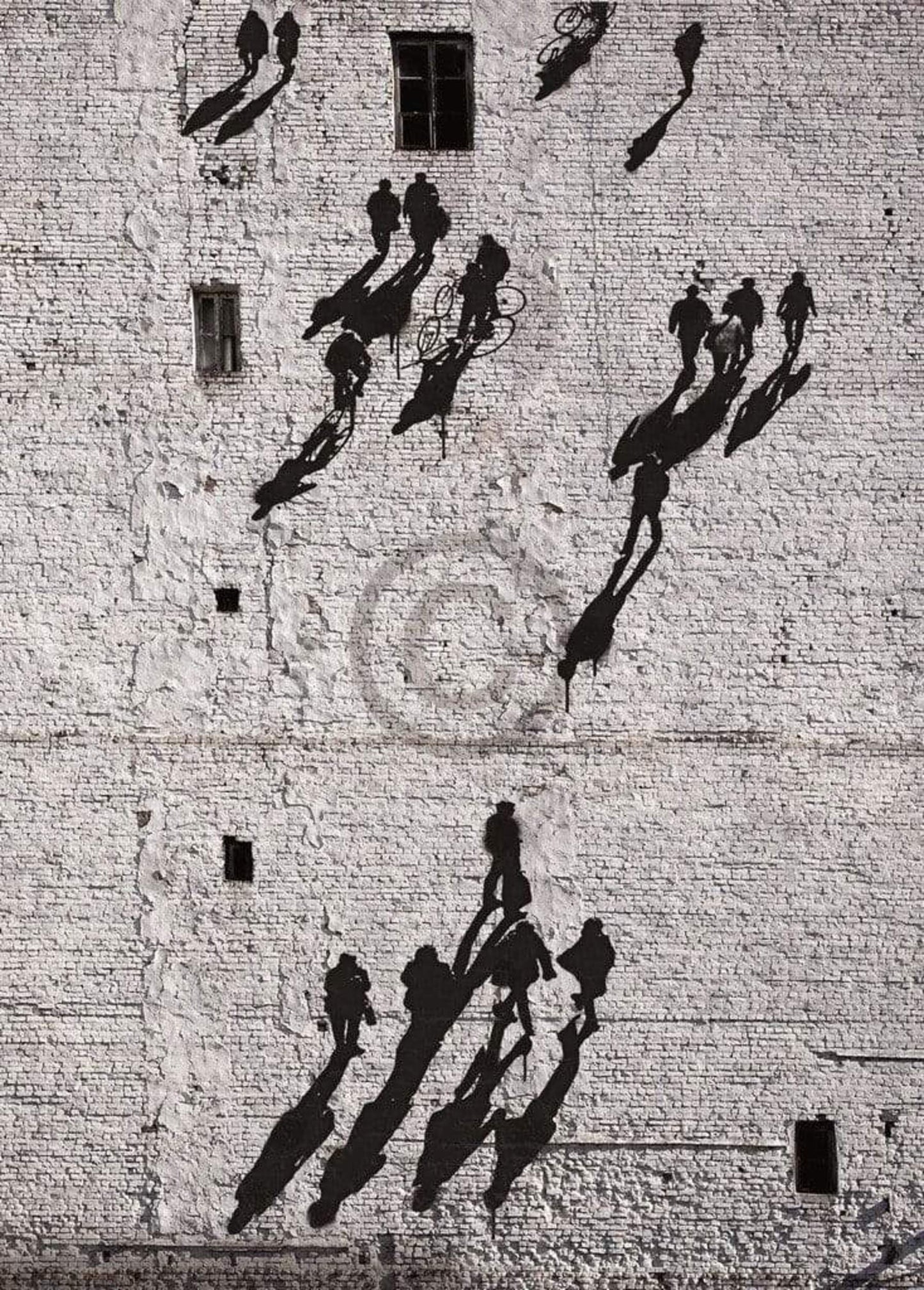 Kunstdruk Edition Street - Walking the Wall 50x70cm