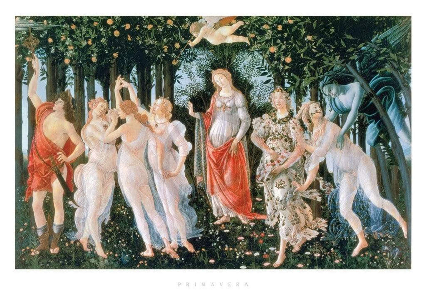 Kunstdruk Sandro Botticelli - Primavera 70x50cm