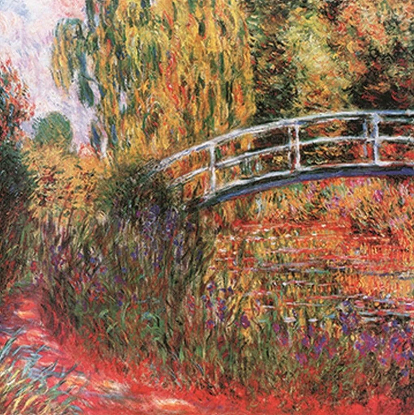Kunstdruk Claude Monet - Ponte giapponese 95x95cm