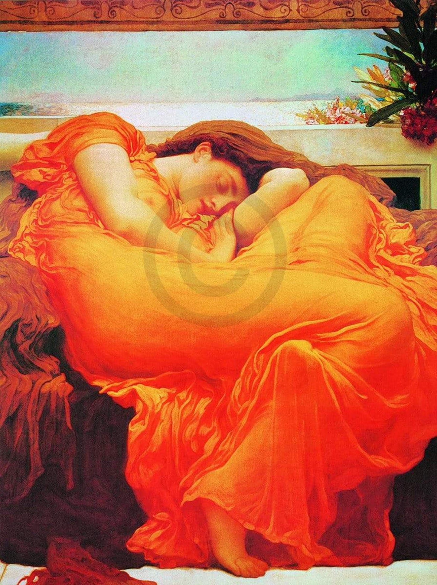 Kunstdruk Lord Frederick Leighton - Flaming June 60x80cm
