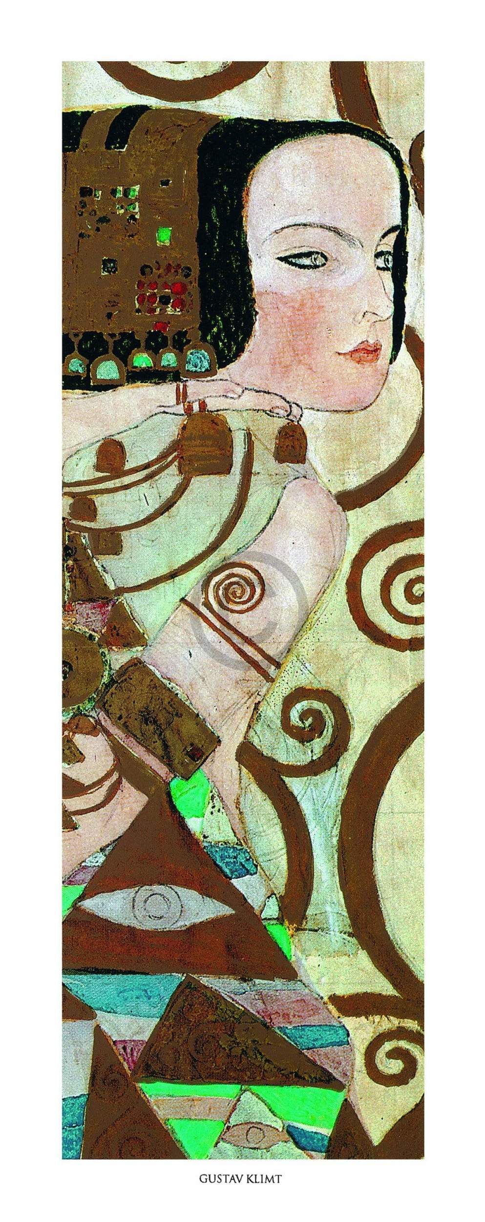 Kunstdruk Gustav Klimt - L'attesa 20x50cm