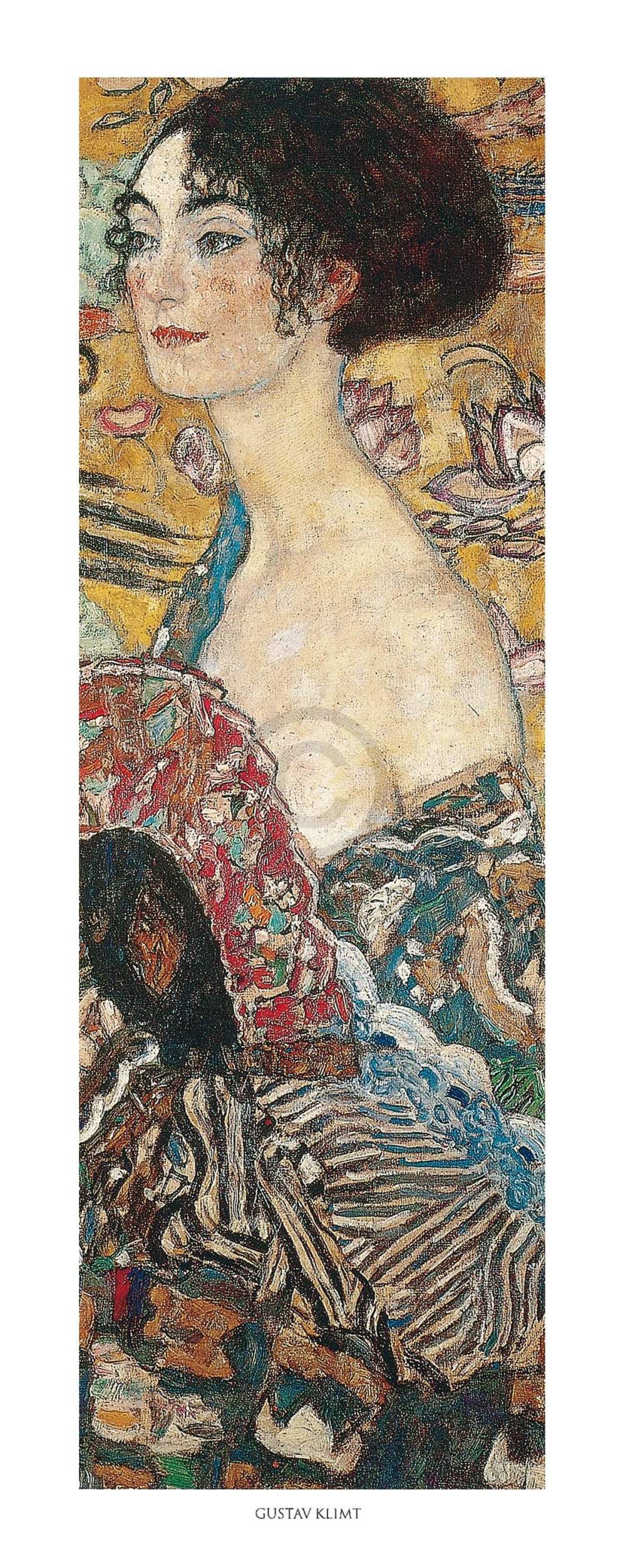 Kunstdruk Gustav Klimt - Acqua Mossa 20x50cm