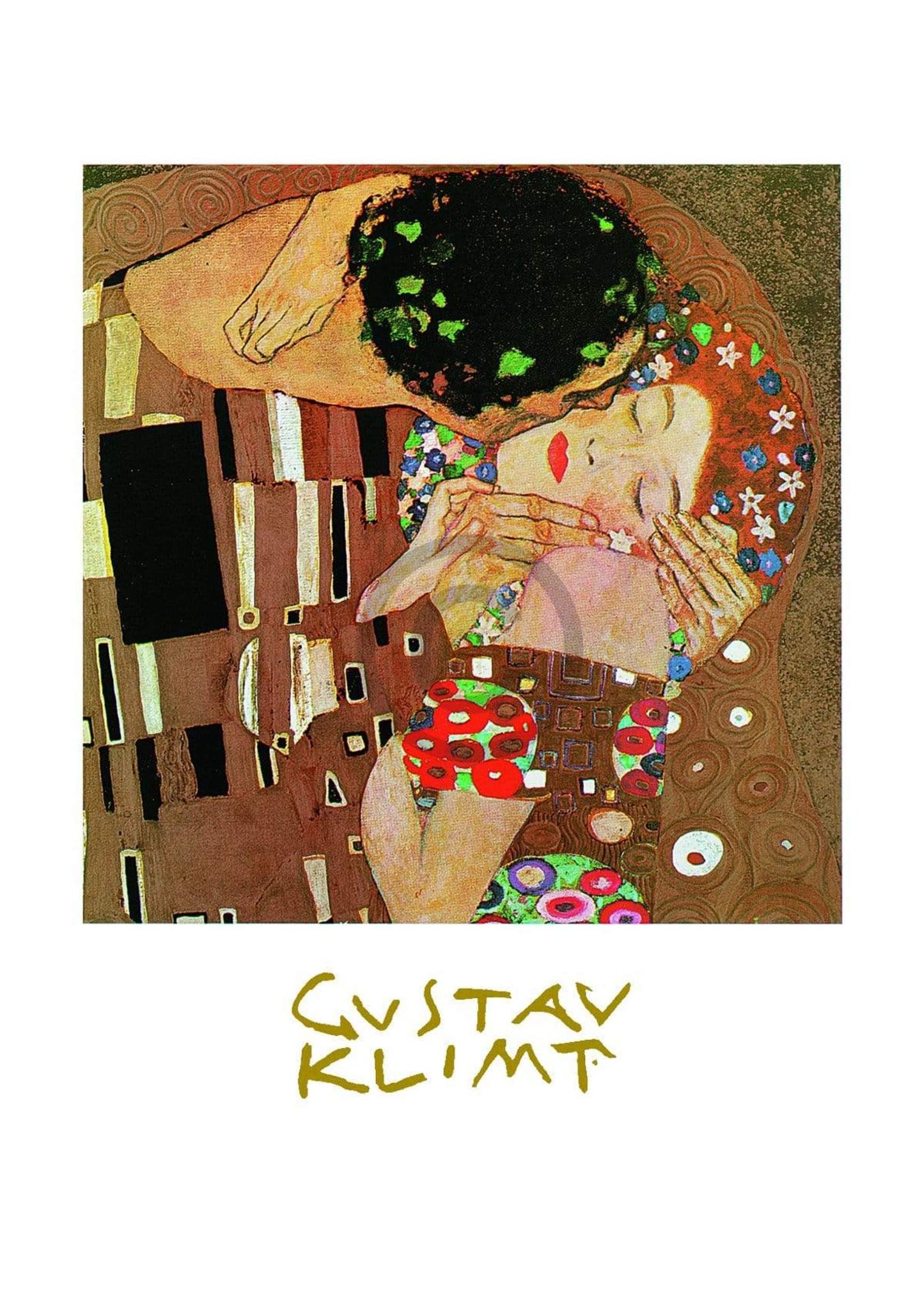 Kunstdruk Gustav Klimt - Il bacio 50x70cm