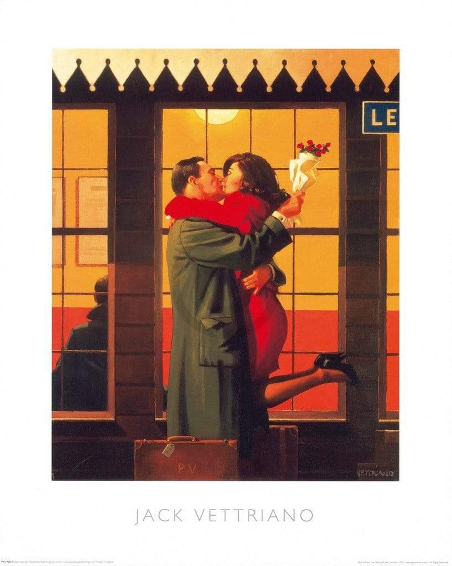 Kunstdruk Jack Vettriano - Back Where You Belong 60x80cm