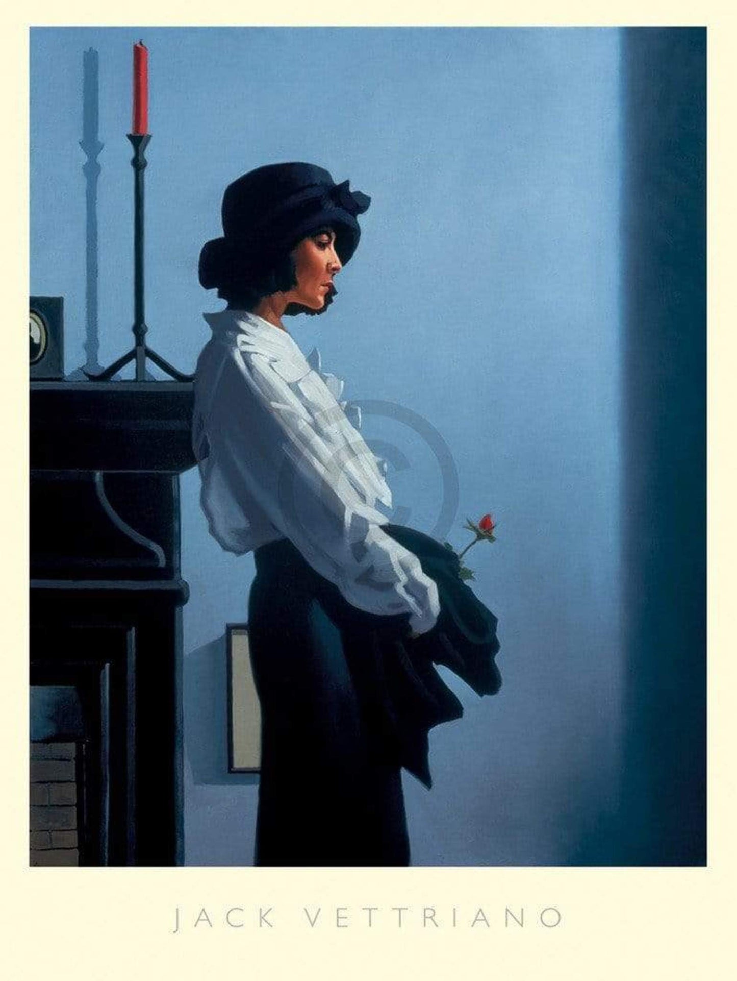 Kunstdruk Jack Vettriano - Valentine Rose 60x80cm
