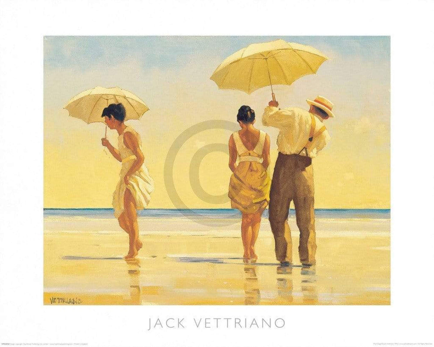 Kunstdruk Jack Vettriano - Mad Dogs 50x40cm