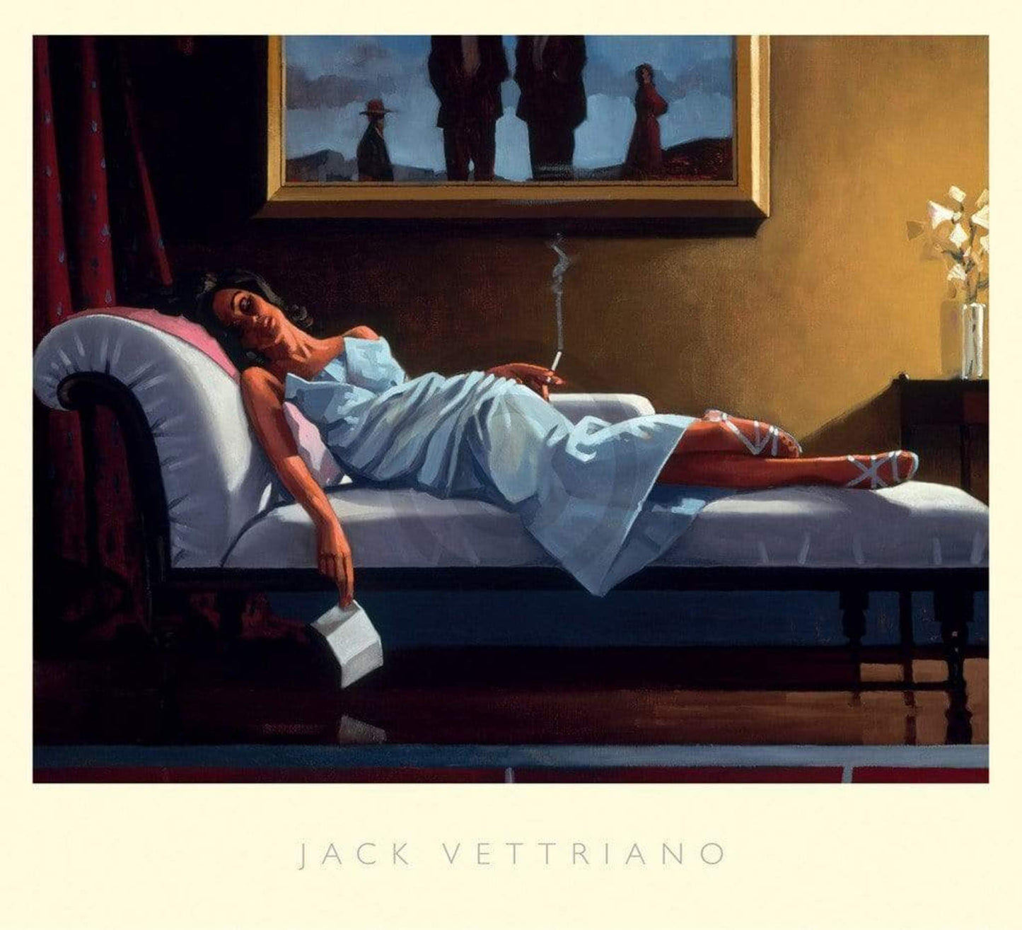 Kunstdruk Jack Vettriano - The Letter 76x68cm