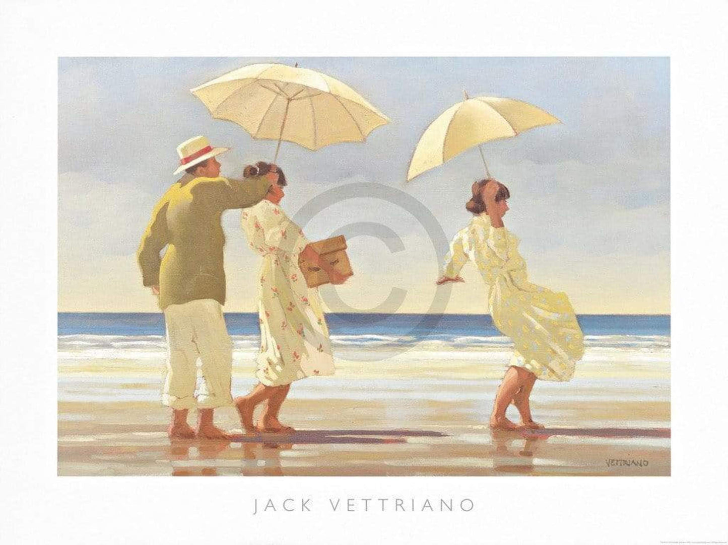 Kunstdruk Jack Vettriano - The Picnic Party 80x60cm