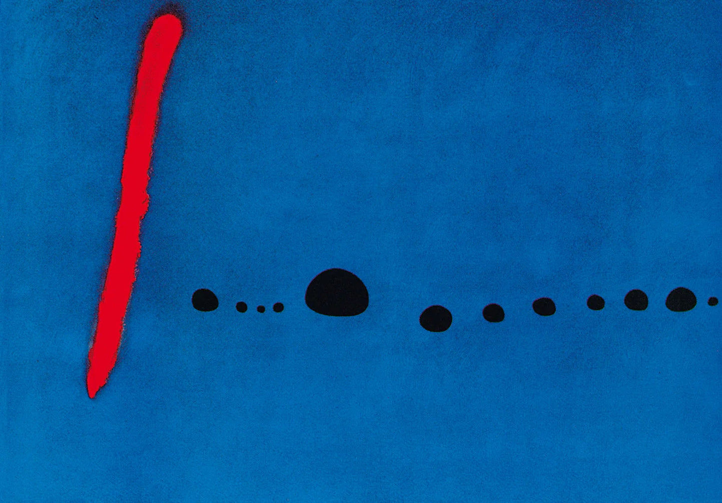 Kunstdruk Joan Miro - Bleu II 100x70cm