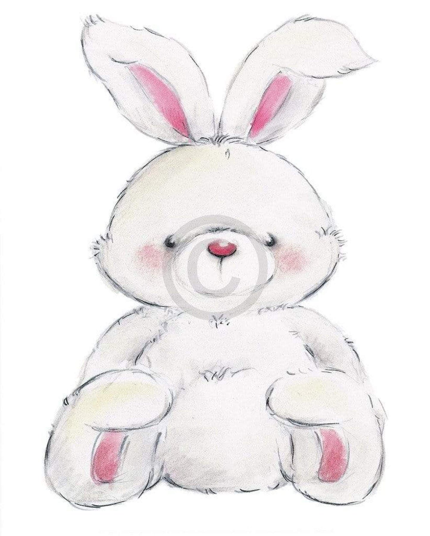 Kunstdruk Makiko - Rabbit 24x30cm