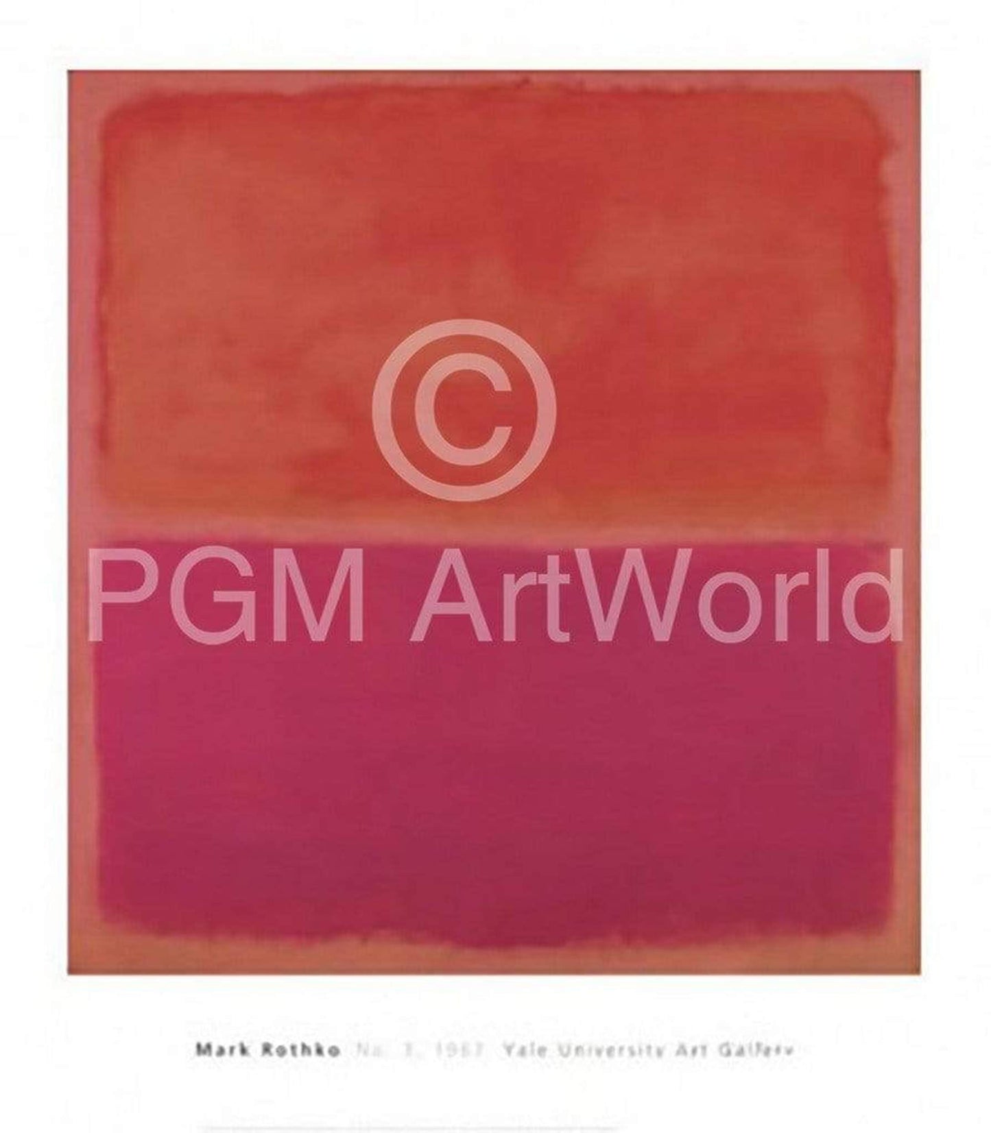 Kunstdruk Mark Rothko - No. 3, 1967 71x81cm