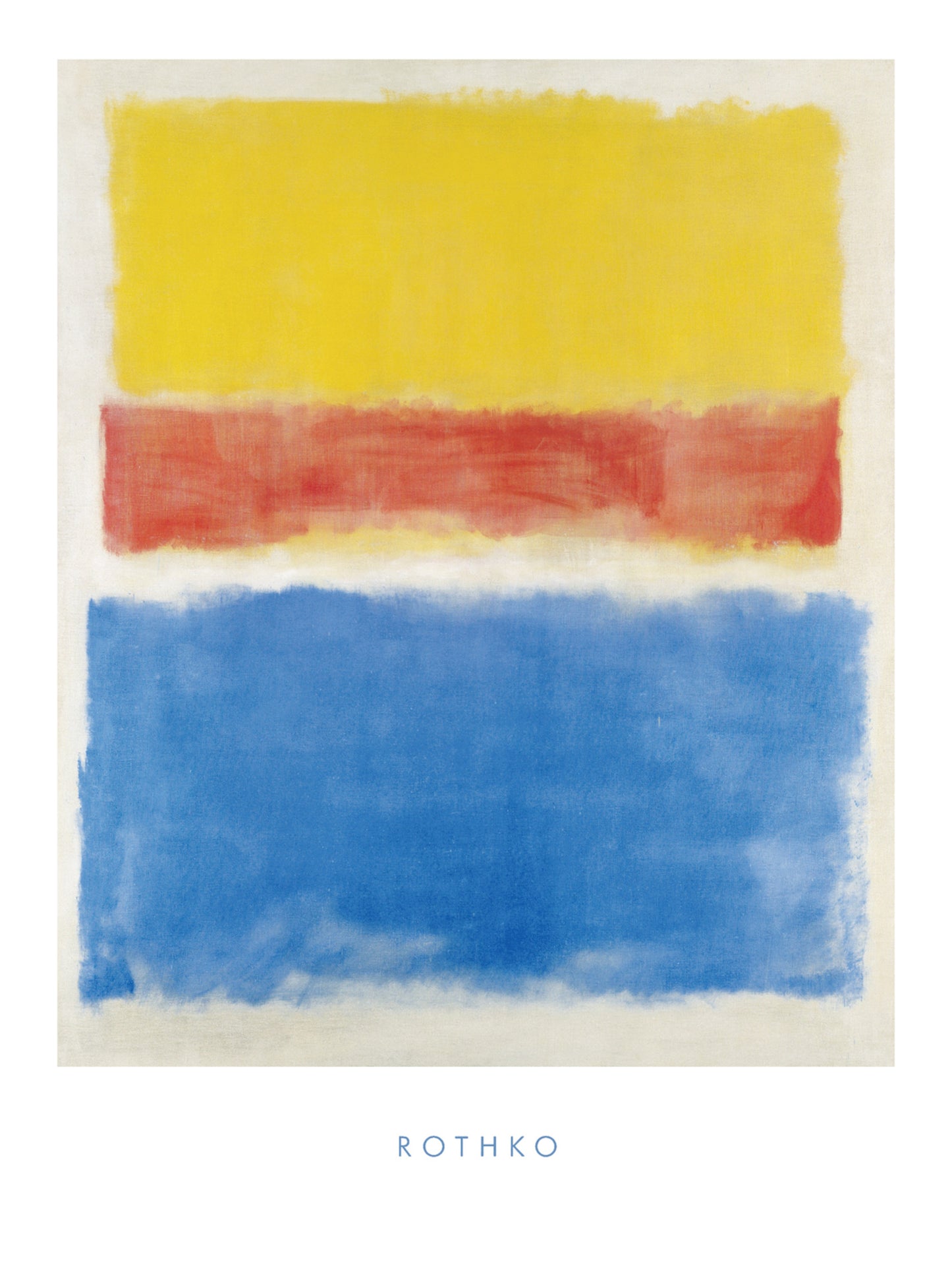 Kunstdruk Mark Rothko - Untitled Yellow-Red and Blue 60x80cm