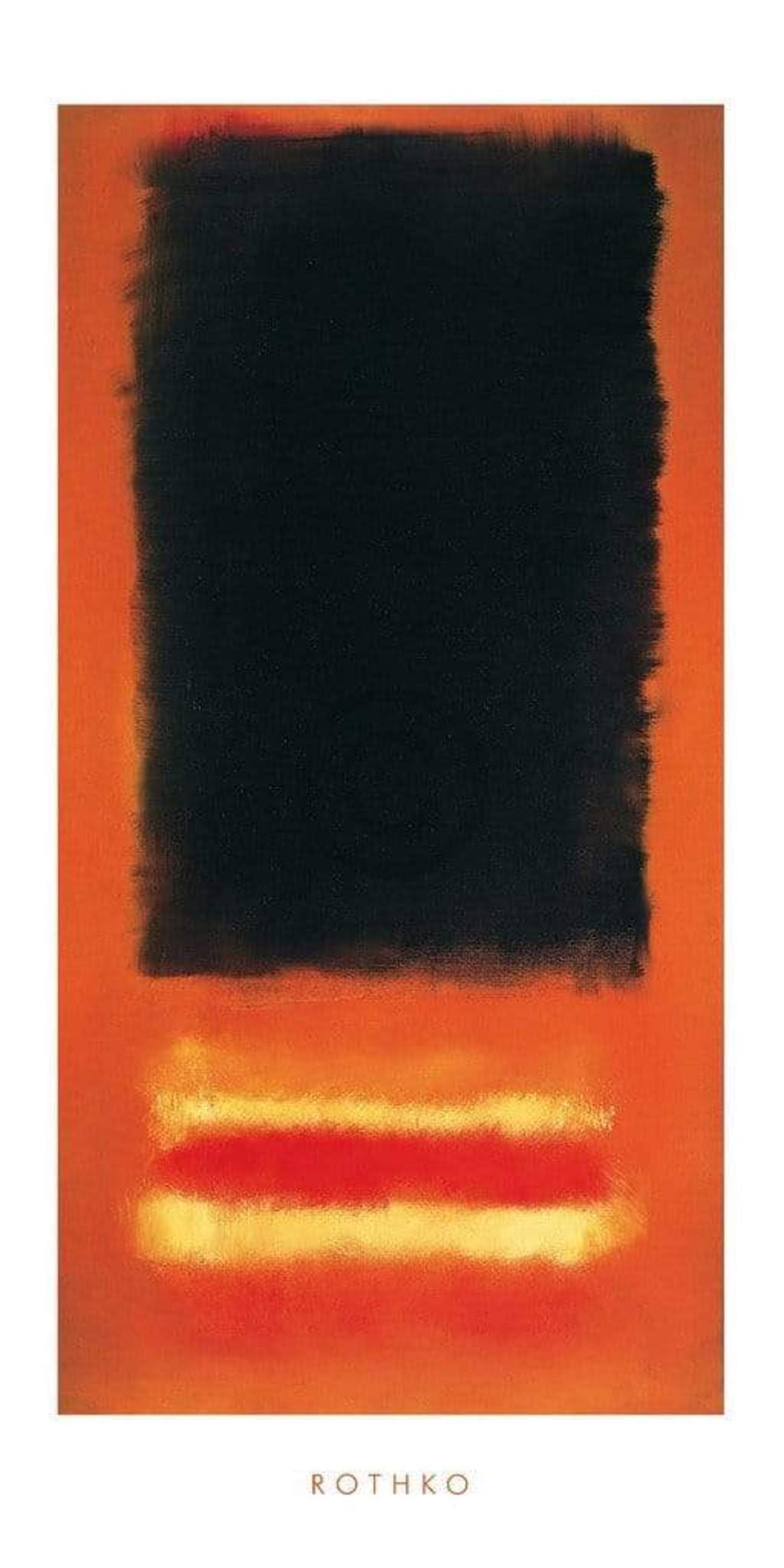 Kunstdruk Mark Rothko - Untitled 50x100cm