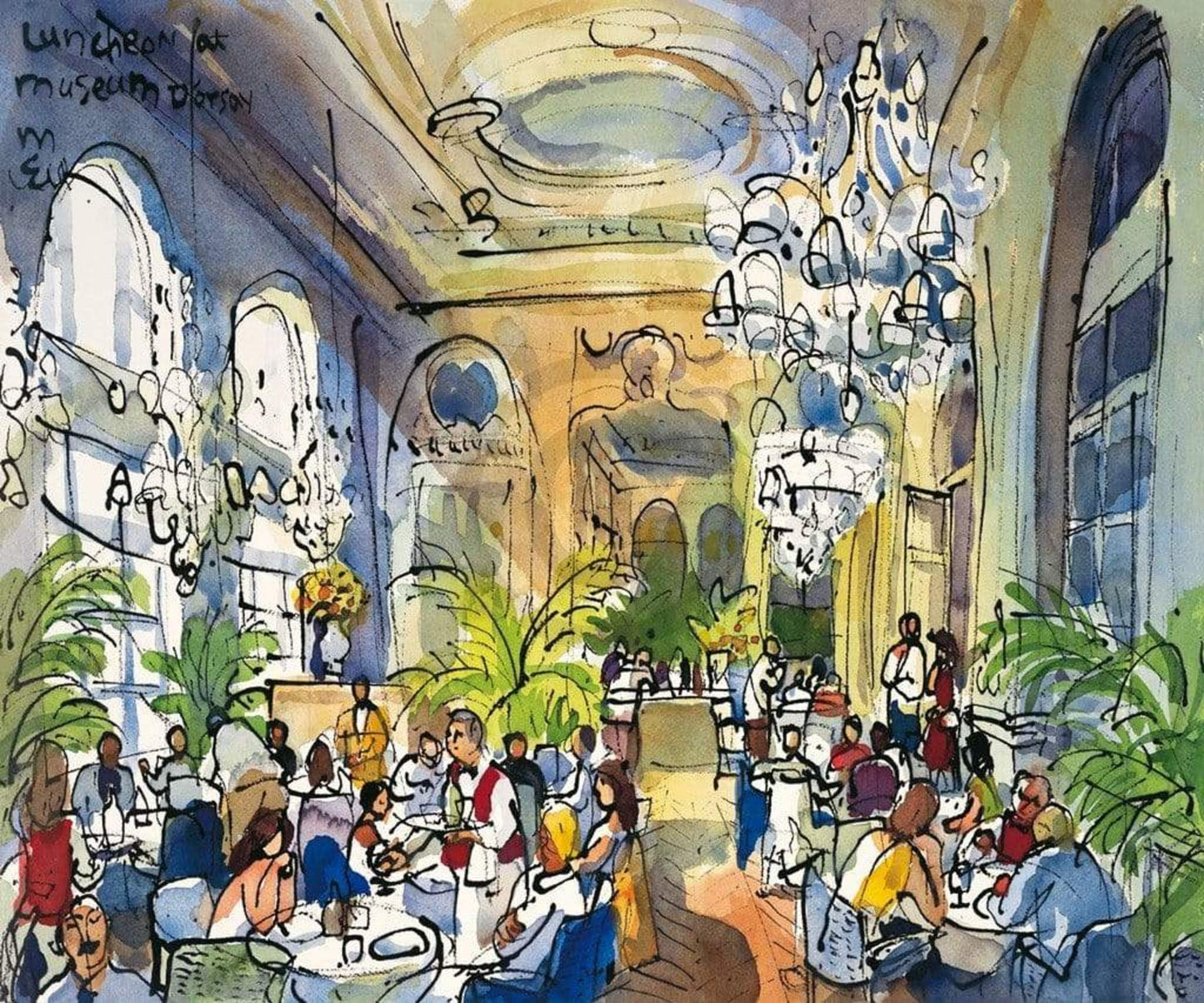 Kunstdruk Michael Leu - Luncheon, Musée d'Orsay 60x50cm