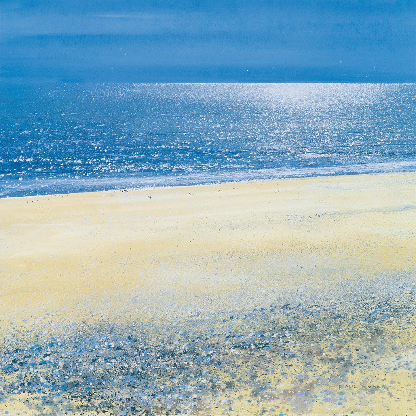 Kunstdruk Paul Evans - Silver Tide 61x61cm
