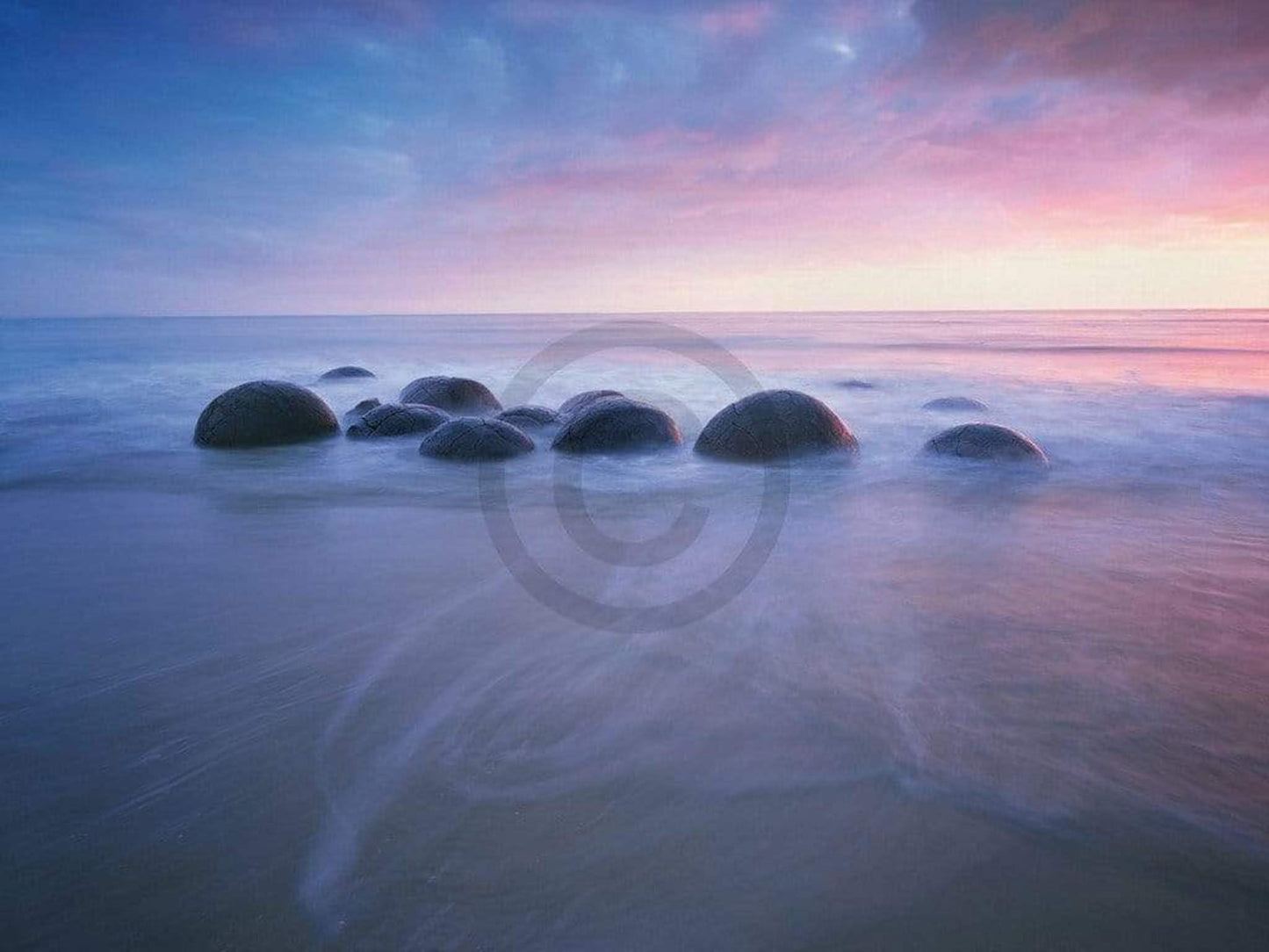 Kunstdruk Popp-Hackner - Moeraki Boulders 80x60cm