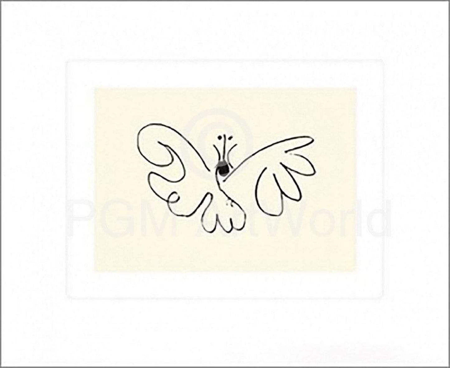 Kunstdruk Pablo Picasso - Le Papillon 50x60cm