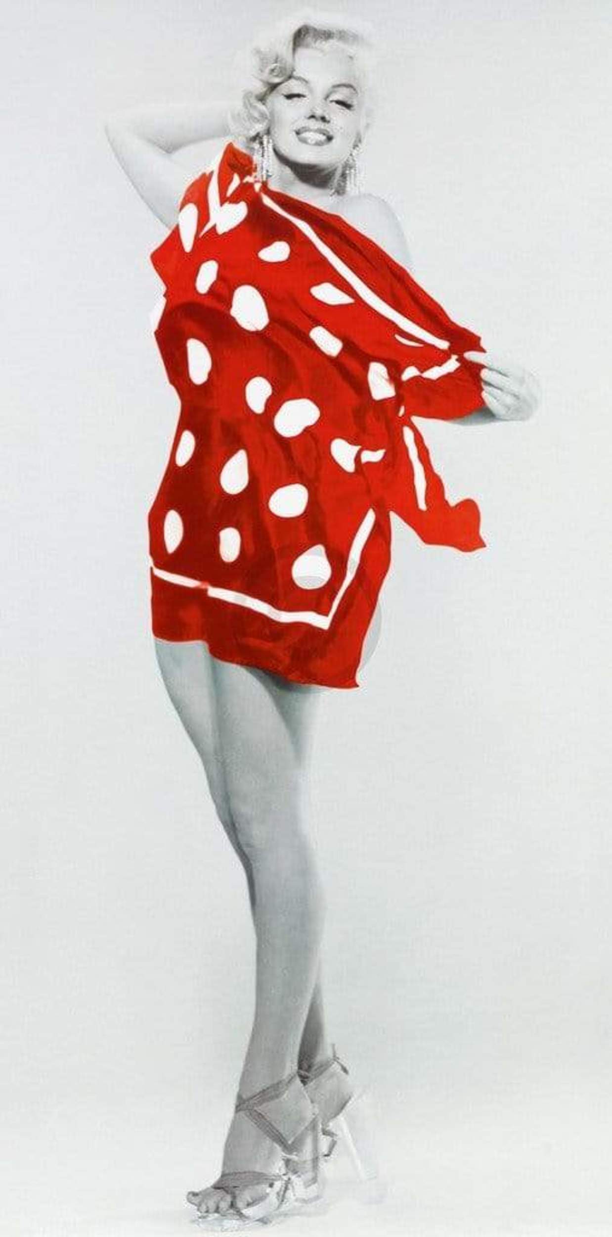 Kunstdruk Bert Reisfeld - Marilyn at the Beach, 1953 50x100cm