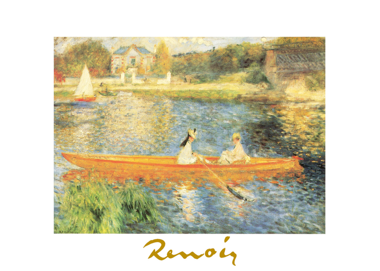 Kunstdruk Auguste Renoir - La Senna ad asnieres 70x50cm