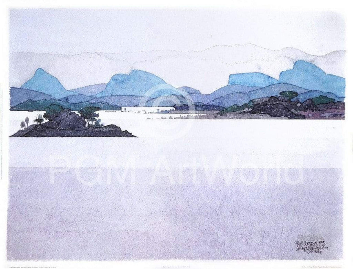 Kunstdruk Ralf Westphal - Sri Lanka 90x70cm