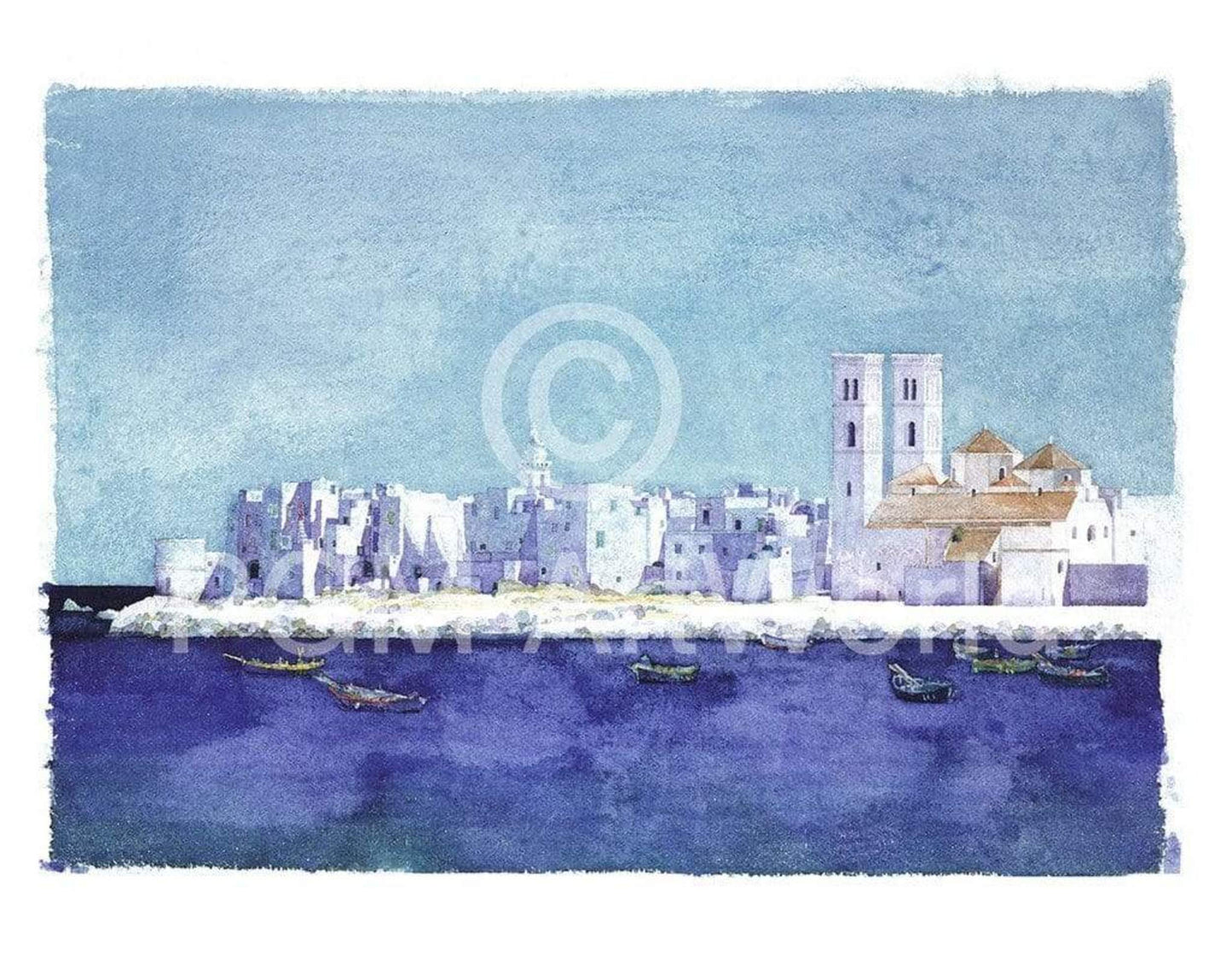Kunstdruk Ralf Westphal - Molfetta, Apulien 90x70cm
