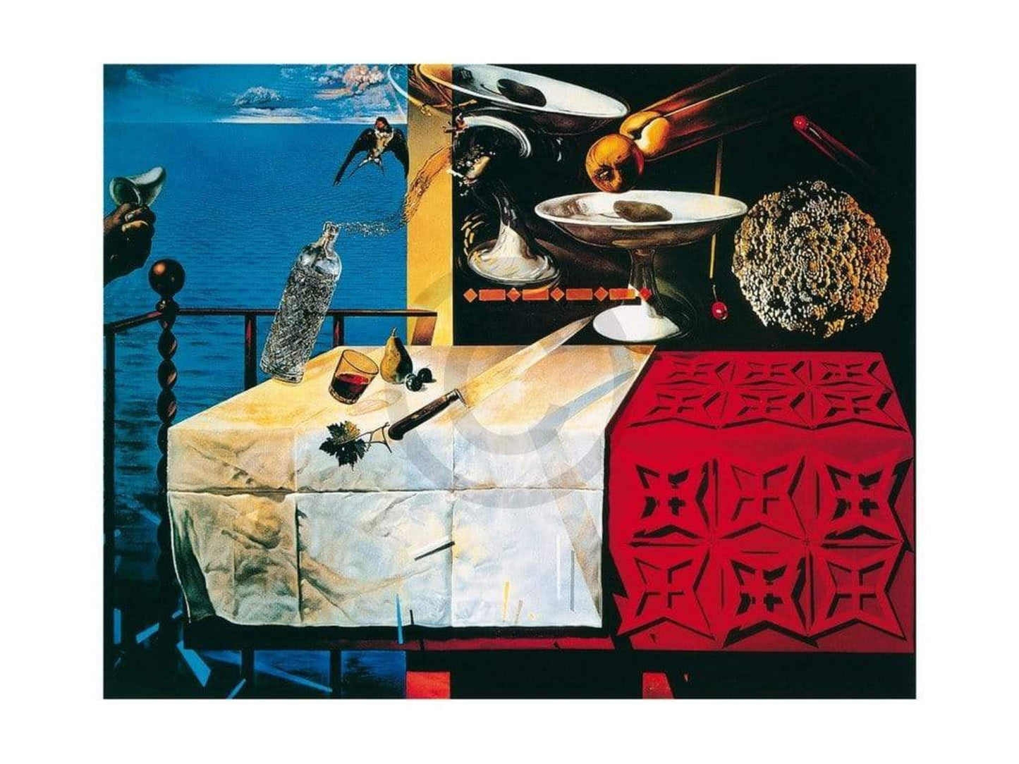 Kunstdruk Salvador Dali - Natura morte vivente 80x60cm