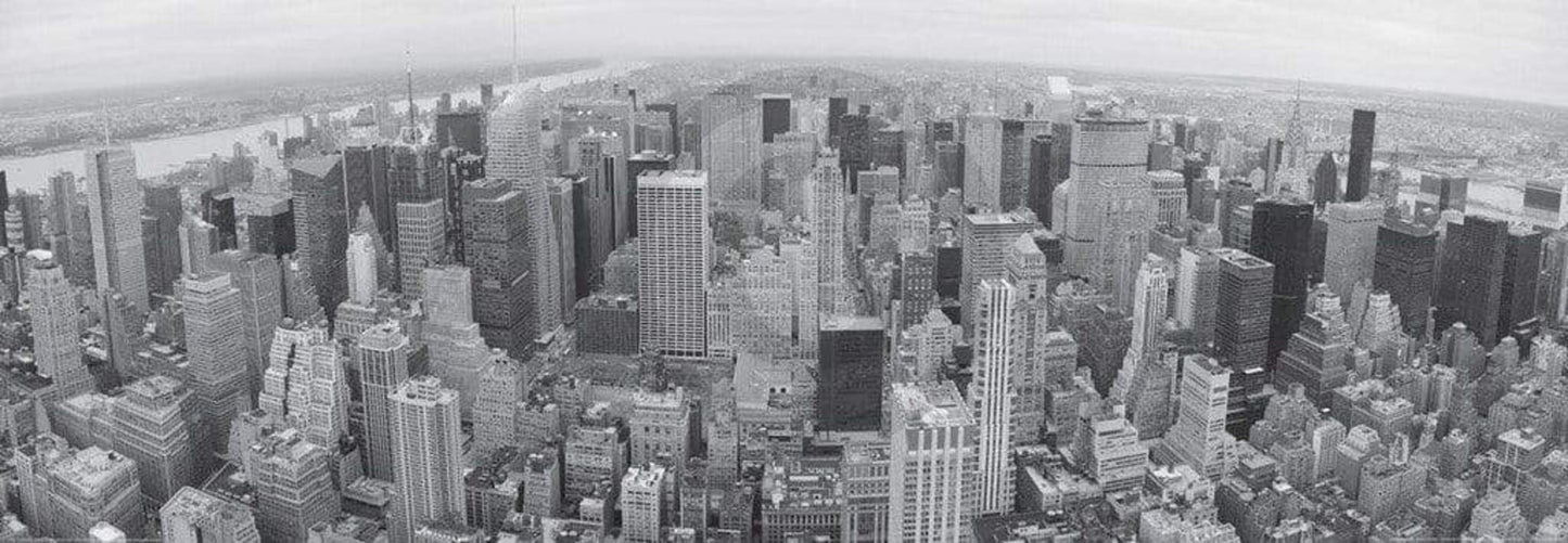 Kunstdruk Shutterstock - Manhatten panorama 95x33cm