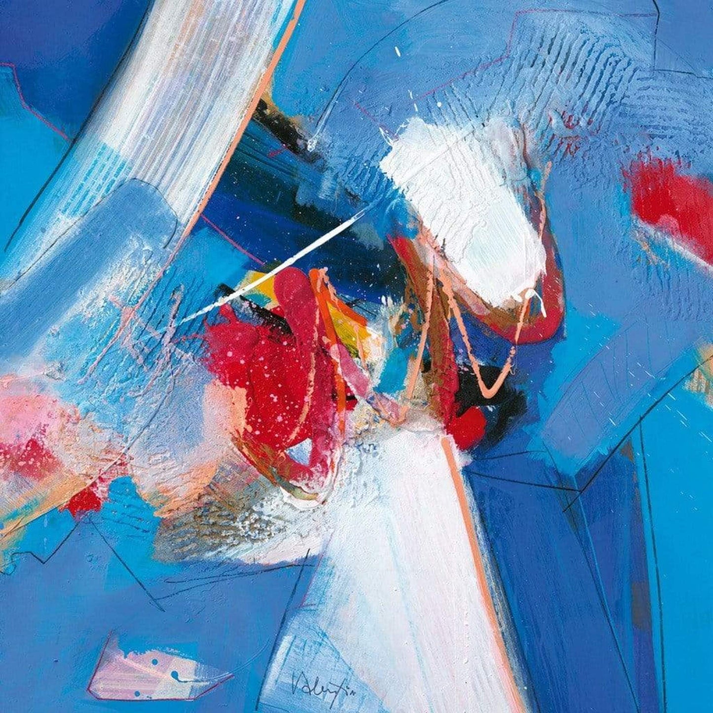 Kunstdruk Valentin Vitanov - Kathedrale II 70x70cm