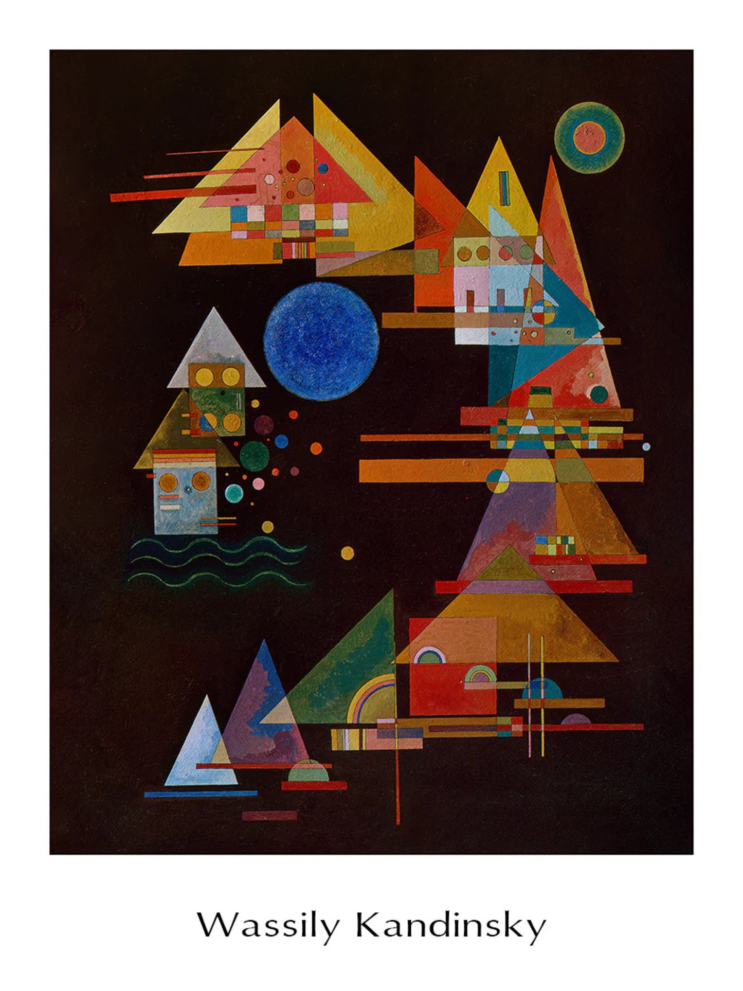 Kunstdruk Wassily Kandinsky - Spitzen im Bogen, 1927 60x80cm