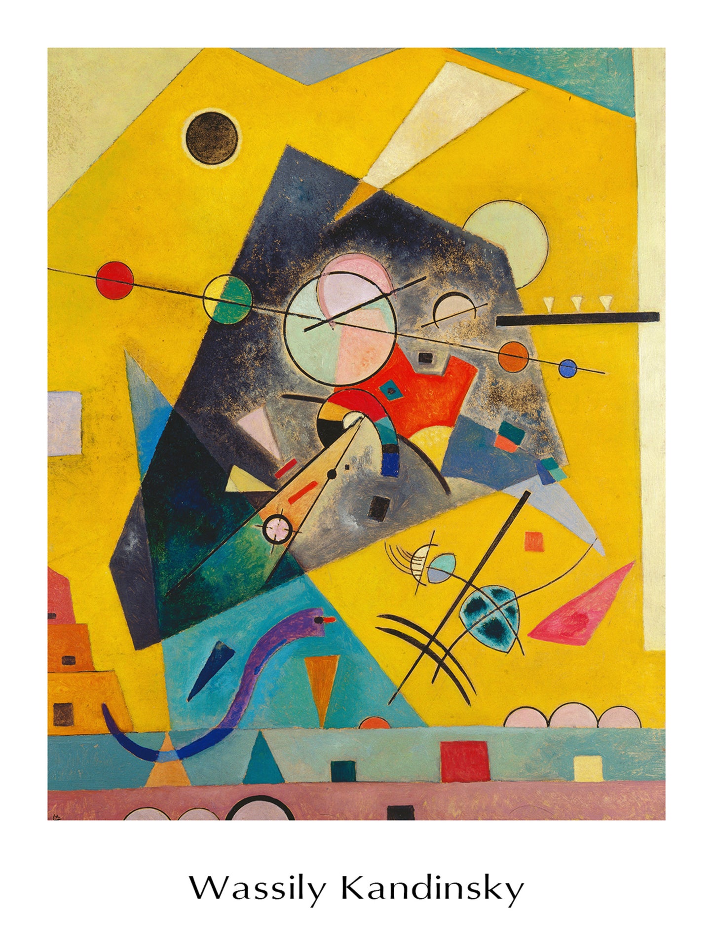 Kunstdruk Wassily Kandinsky - Harmonie Tranquille 60x80cm