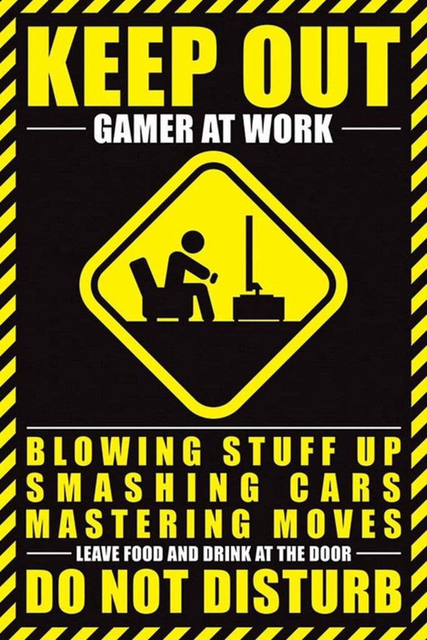 Poster Gamer At Work Do Not Disturb 61x91,5cm