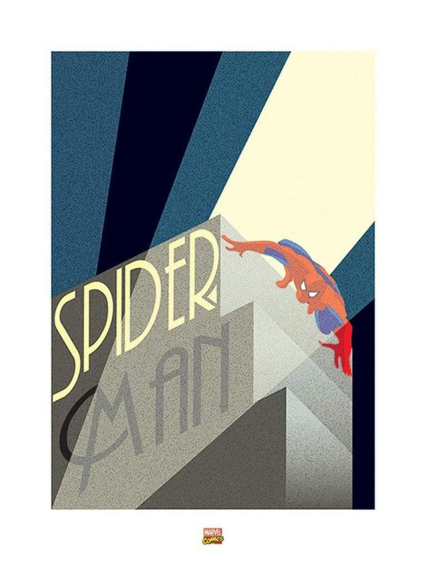 Kunstdruk Marvel Deco SpiderMan Building 60x80cm