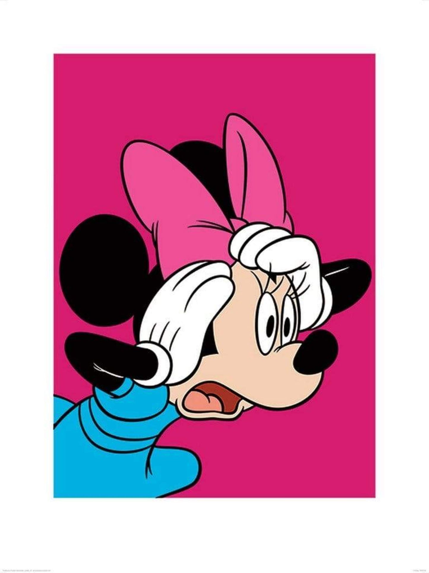 Kunstdruk Minnie Mouse Shocked 60x80cm