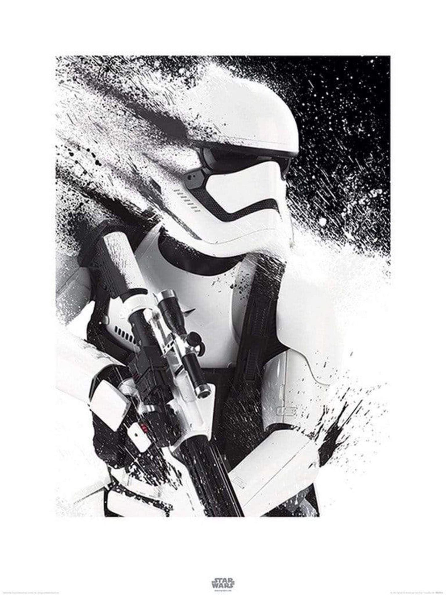 Kunstdruk Star Wars Episode VII Stormtrooper Paint 60x80cm