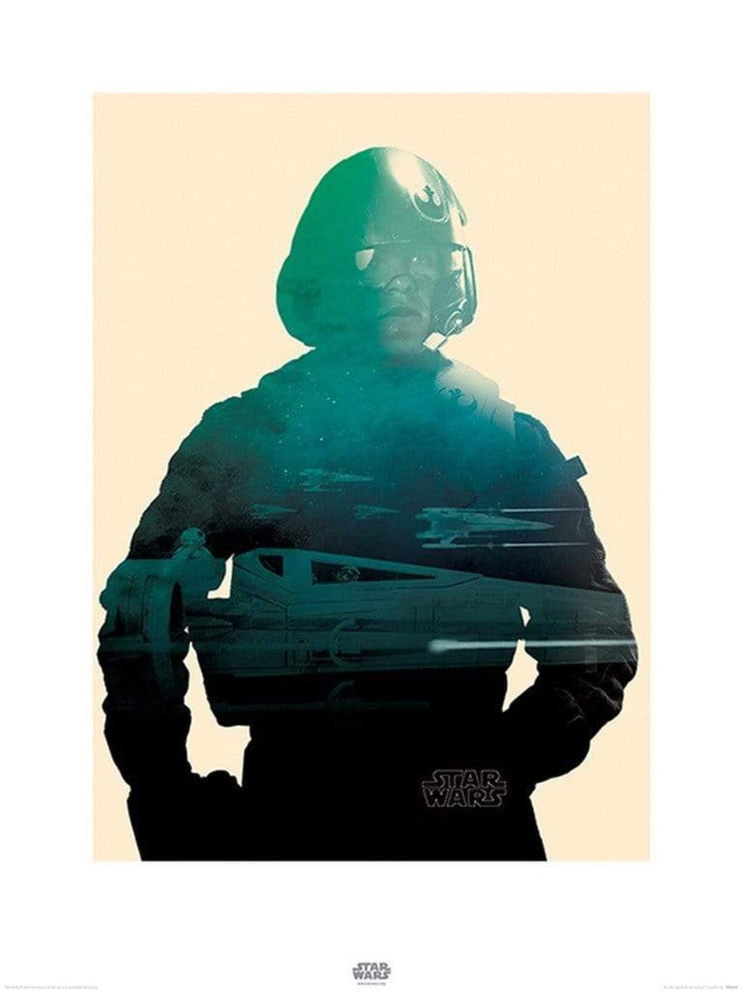 Kunstdruk Star Wars Episode VII Poe Tri 60x80cm