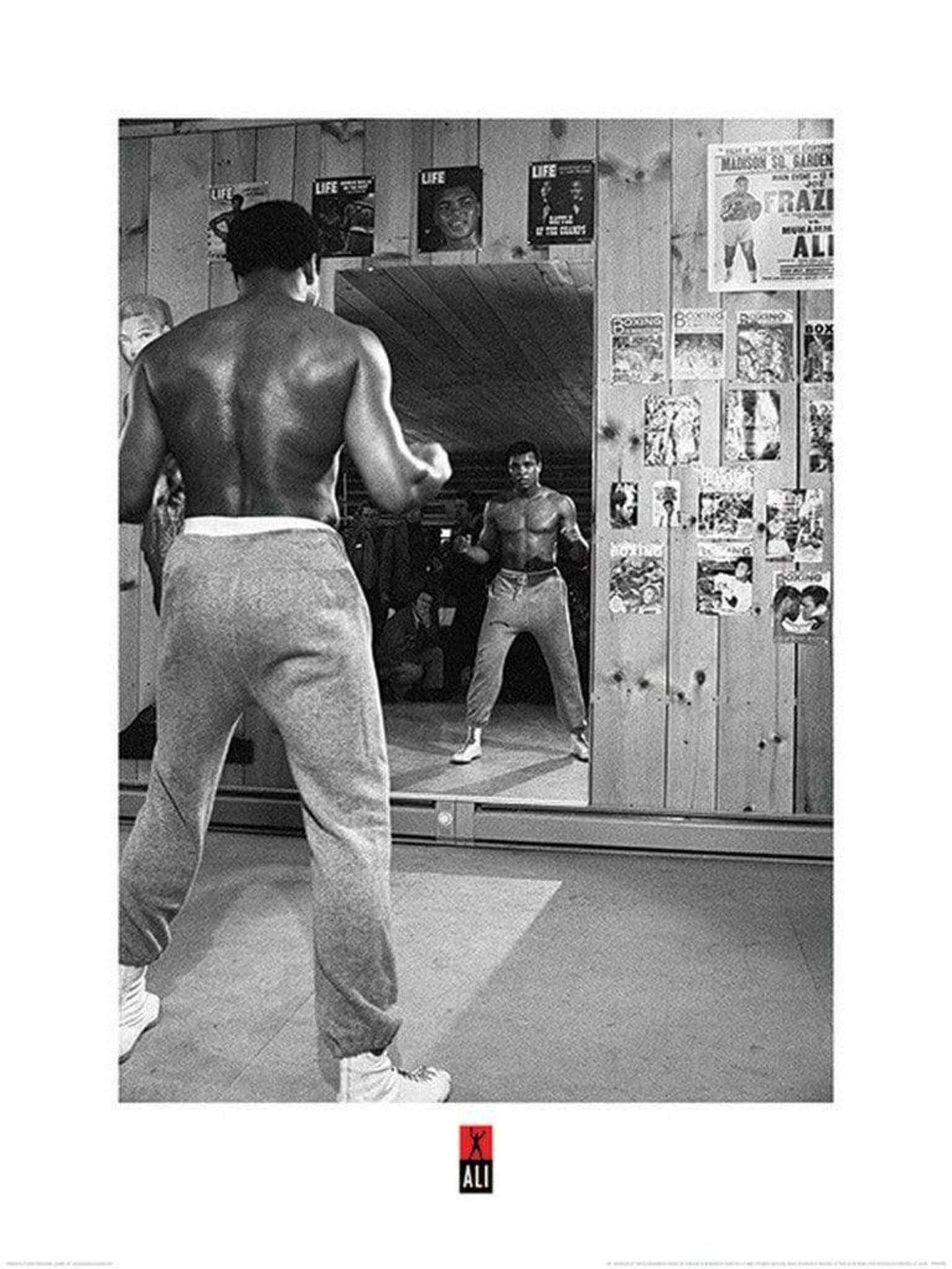 Kunstdruk Muhammad Ali Mirror 60x80cm