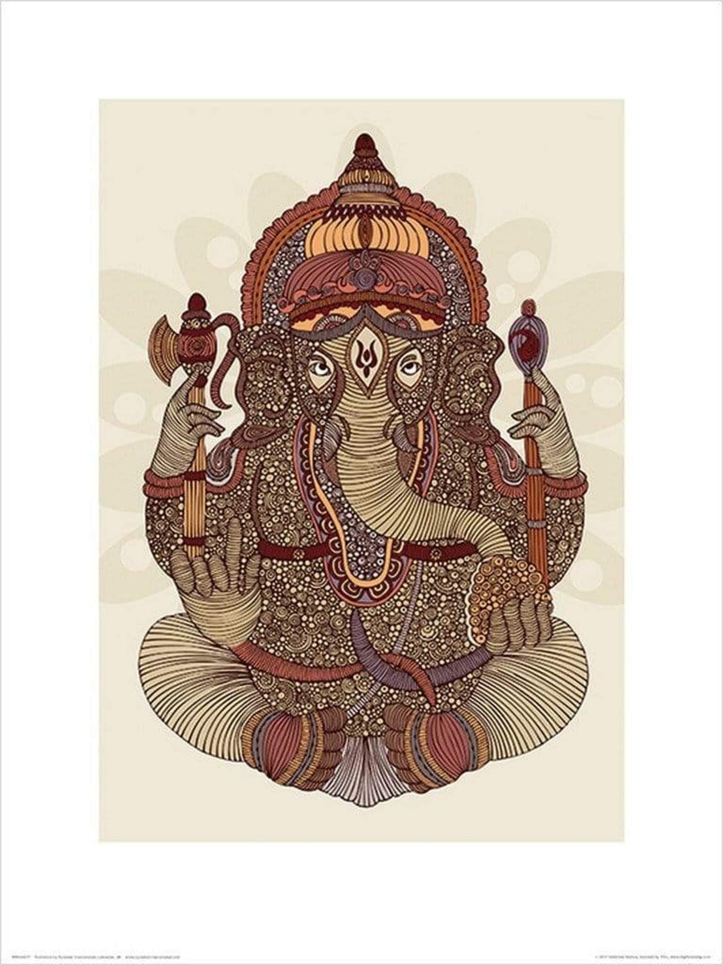 Kunstdruk Valentina Ramos - Ganesha 30x40cm