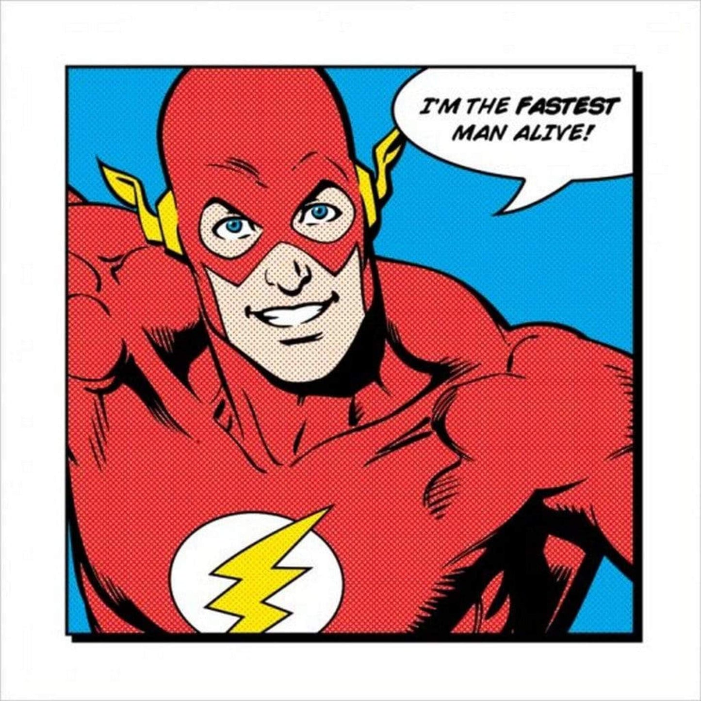 Kunstdruk Flash Fastest Man Alive 40x40cm