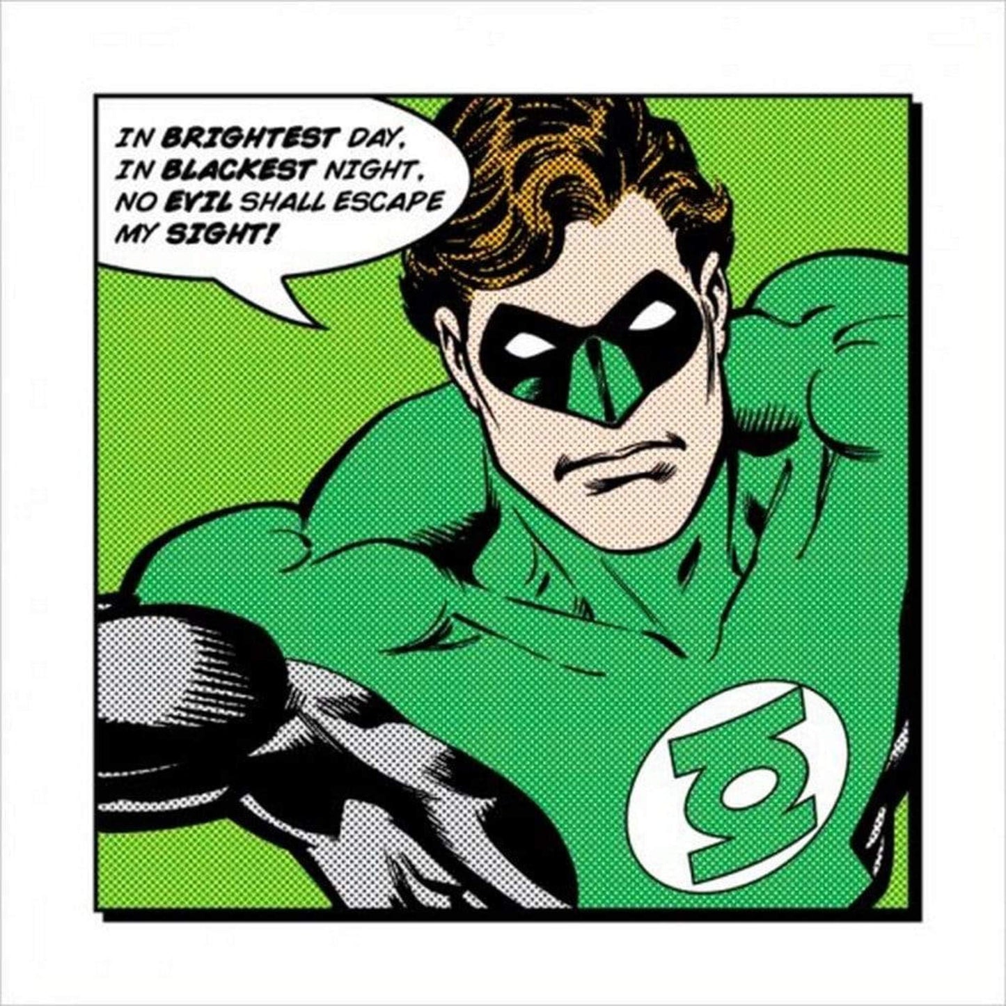 Kunstdruk Green Lantern Brightest Day 40x40cm