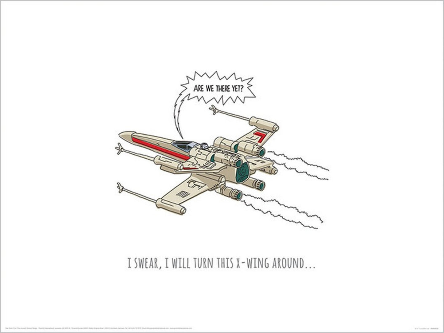 Kunstdruk Star Wars Turn This Around 40x30cm