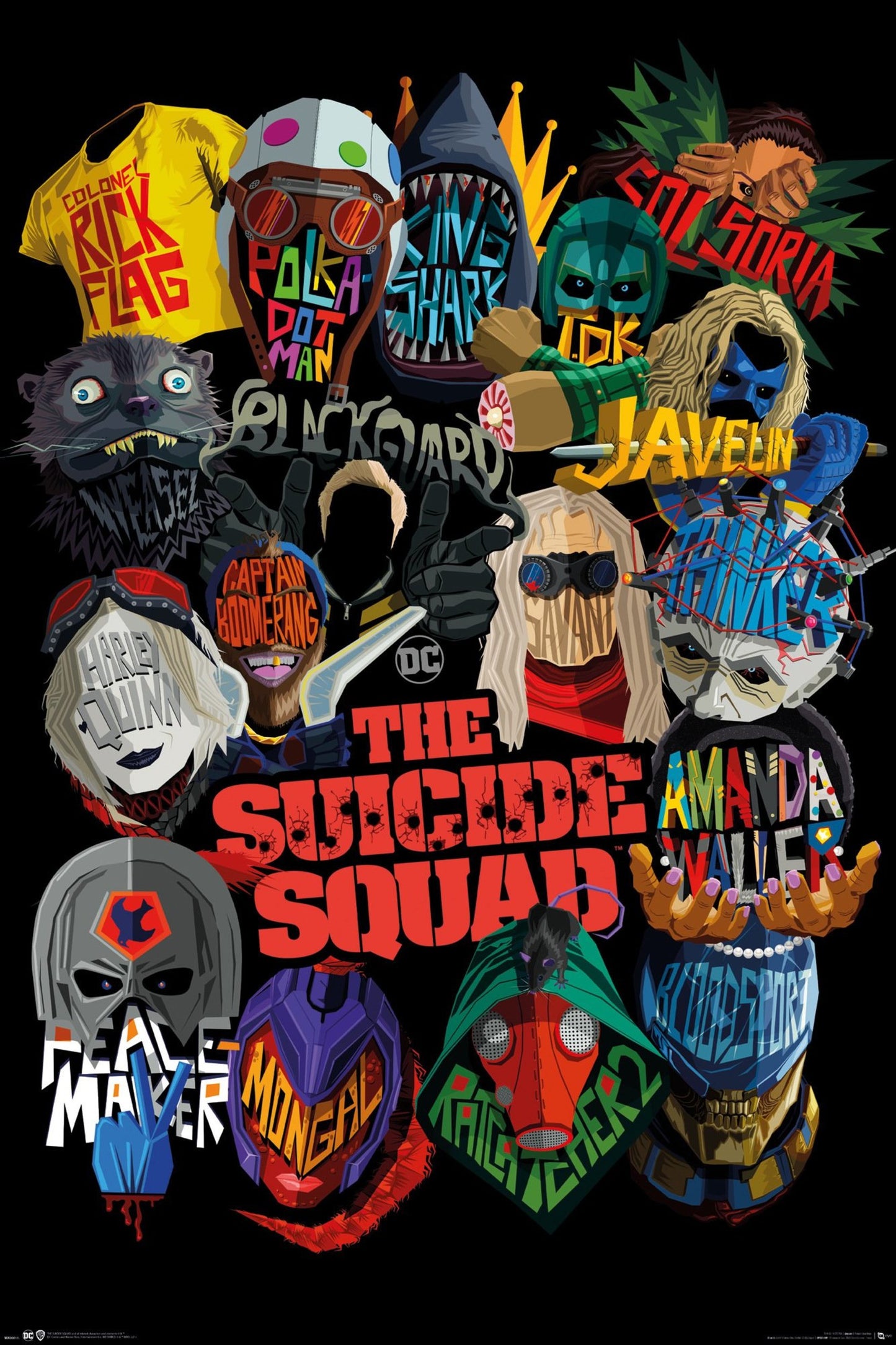 Poster The Suicide Squad - Icons 61x91,5cm