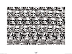 Kunstdruk Star Wars - Episode VII Stormtrooper Pencil Art 80x60cm
