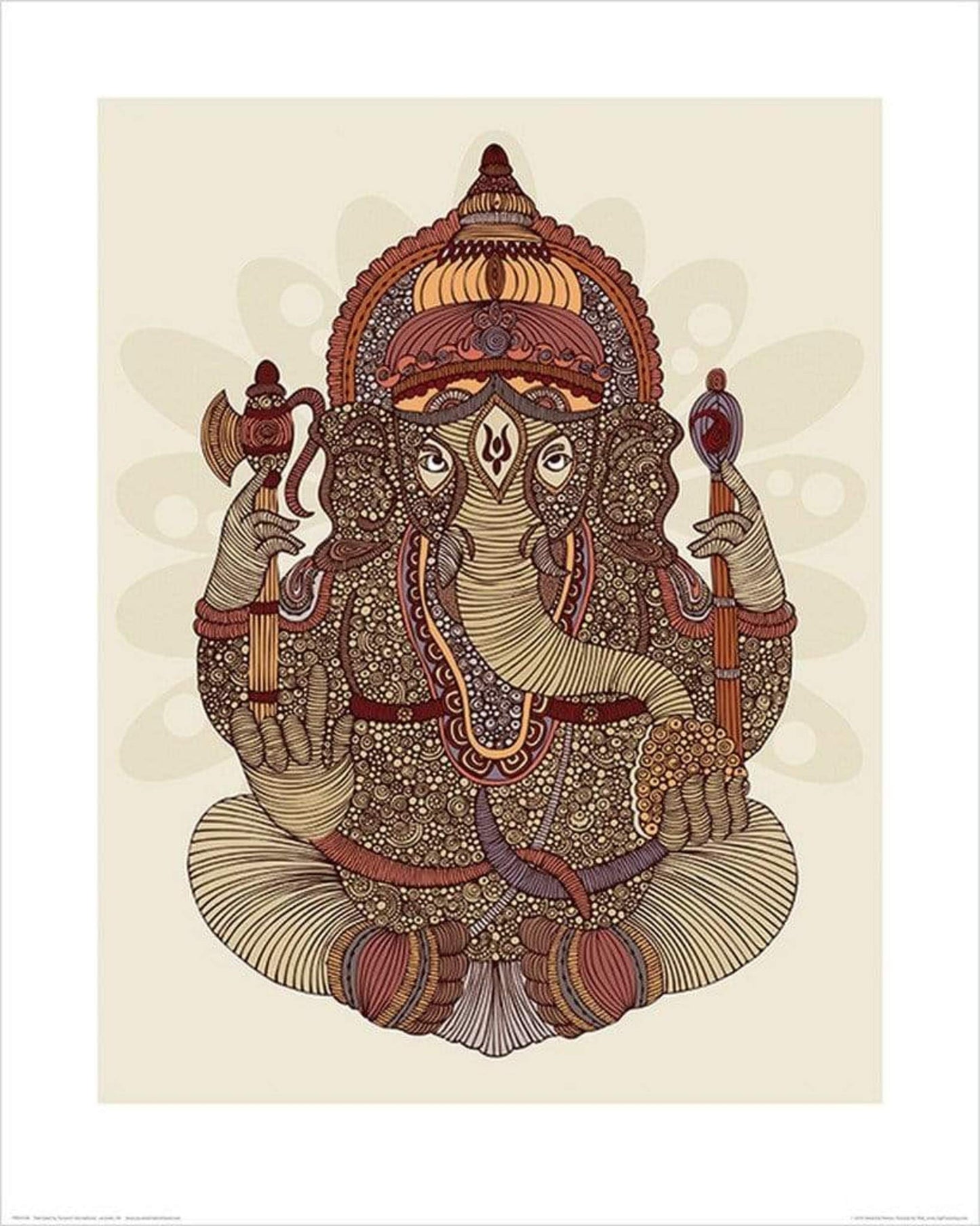 Kunstdruk Valentina Ramos - Ganesha 40x50cm