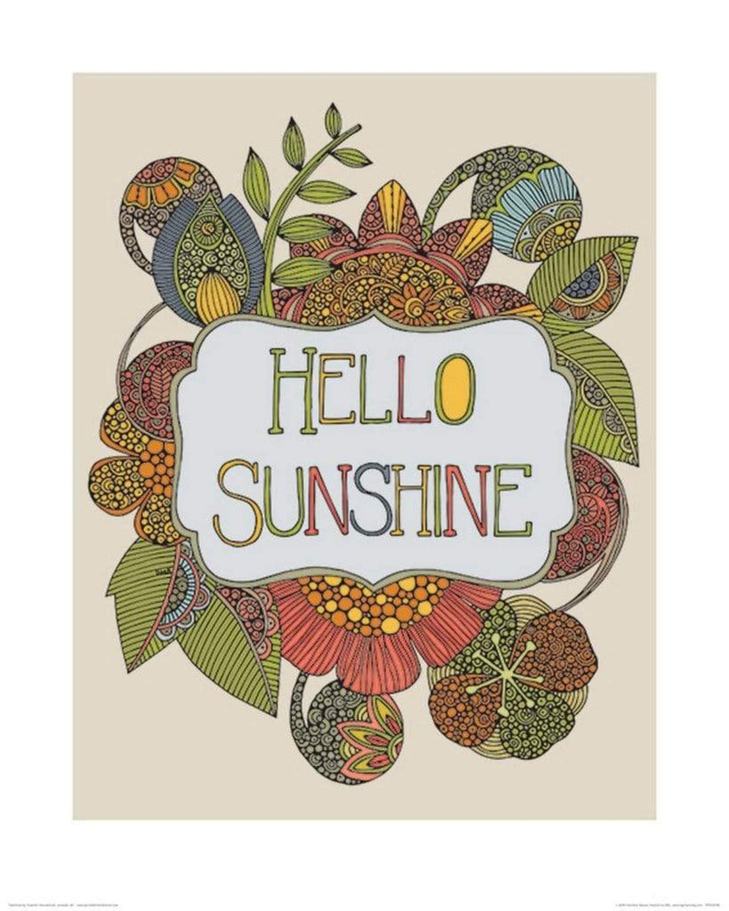 Kunstdruk Valentina Ramos - Hello Sunshine 40x50cm