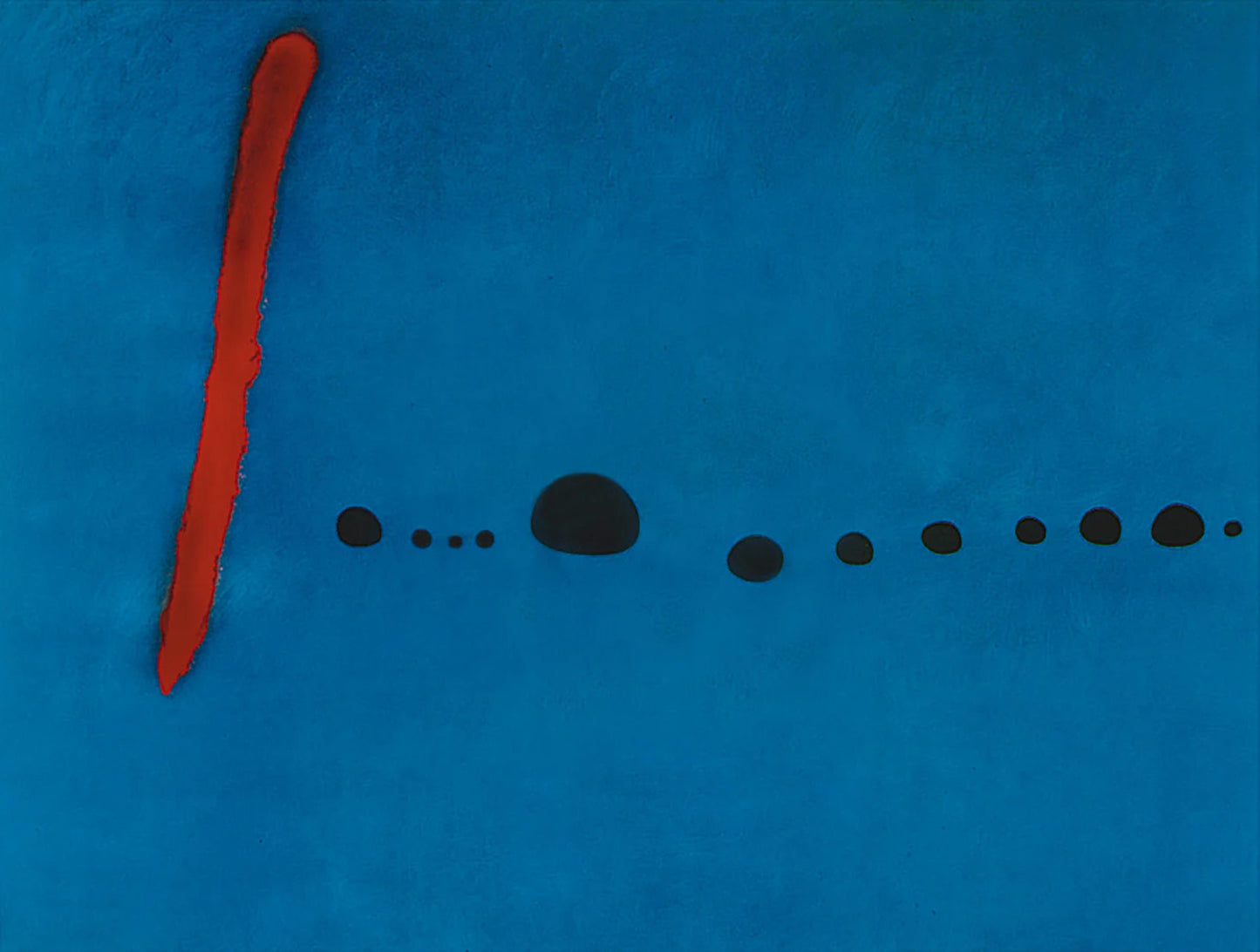 Kunstdruk Joan Miro - Blue II, 4-3-61 80x60cm