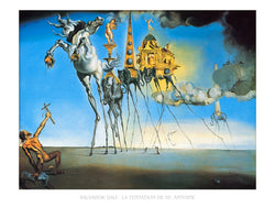 Kunstdruk Salvador Dali - La tentation de St. Antoine 80x60cm