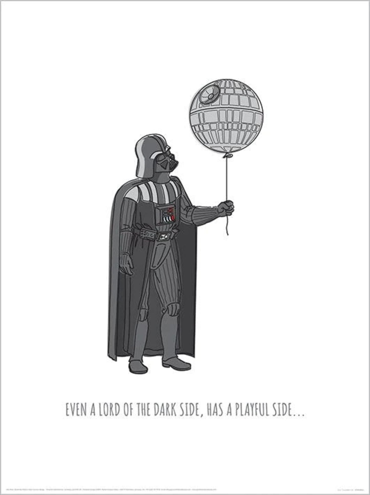 Kunstdruk Star Wars - Live Everyday Day 30x40cm