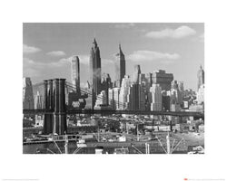 Kunstdruk Time Life - Lower Manhattan Skyline 1948 40x50cm
