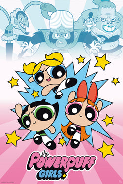 Poster Powerpuff Girls vs Villains 61x91,5cm